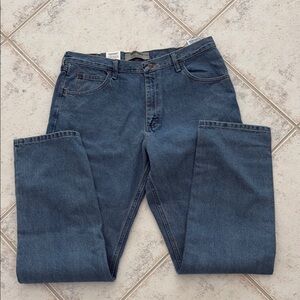 Wrangler Blue Straight Leg Jeans Classic Denim